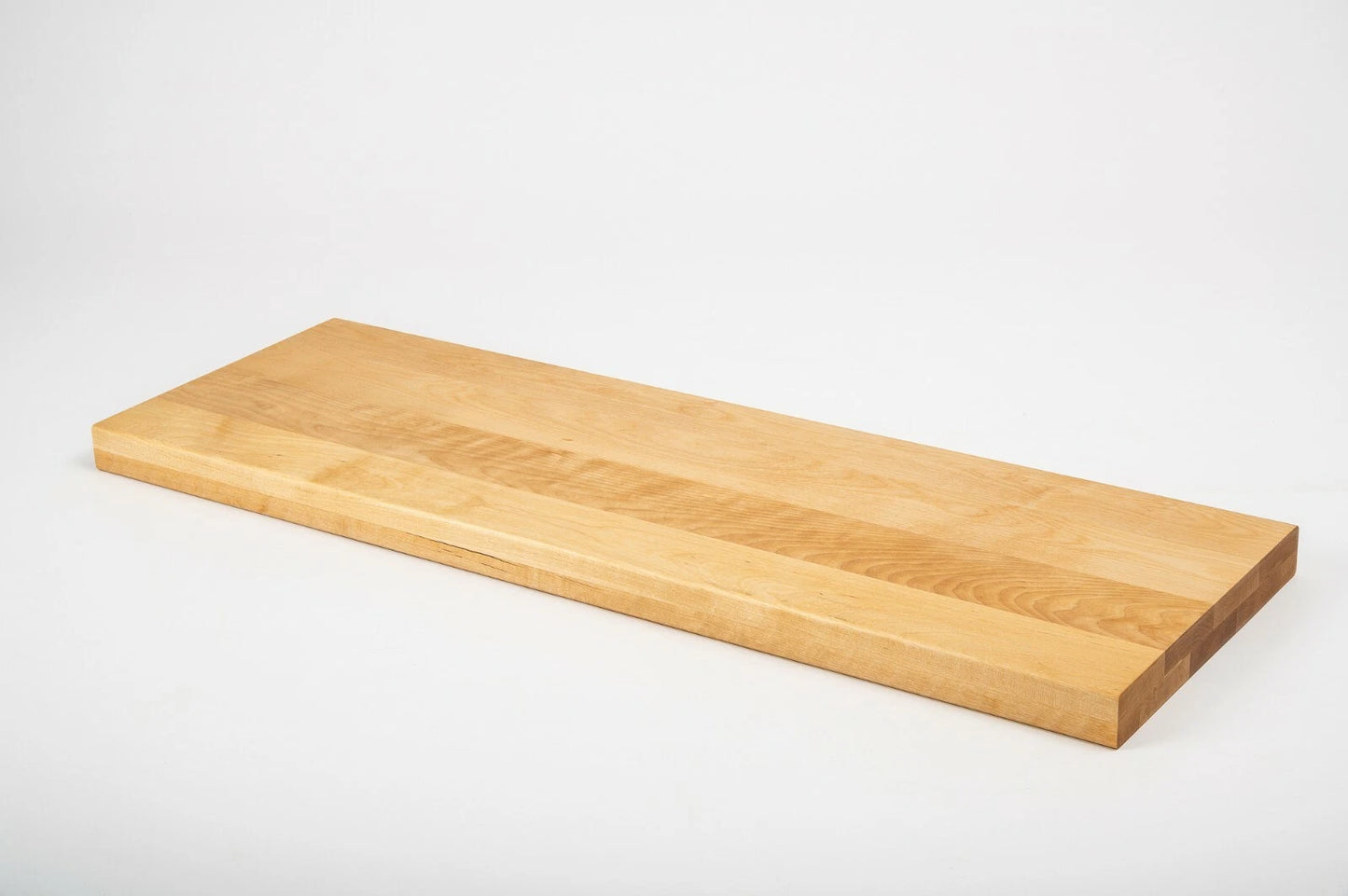 Plaukts, trepju pakāpiens, pretpakāpieni, palodze Bērzs A/B, pilnas lameles,  40 mm, 2 slāņu, Eļļots, tonis Dabīgs