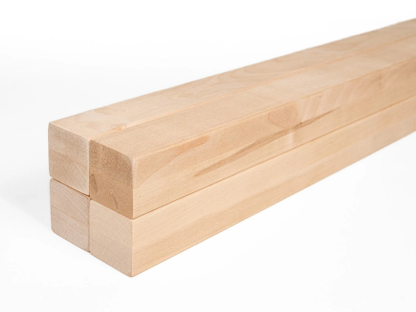 Līmētās bērza koka brusas A/B 50x50 mm eļļots ar cietā vaska eļļu tonī Dabīgi balts