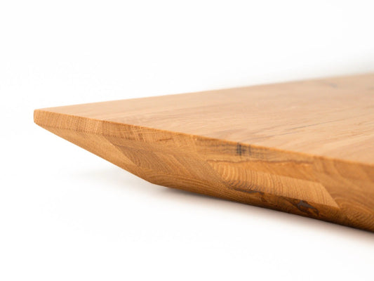 Taisnstūra virsma Ozols Rustic, pilnas lameles, 52 mm, 3-kārt, Dabīgi eļļots