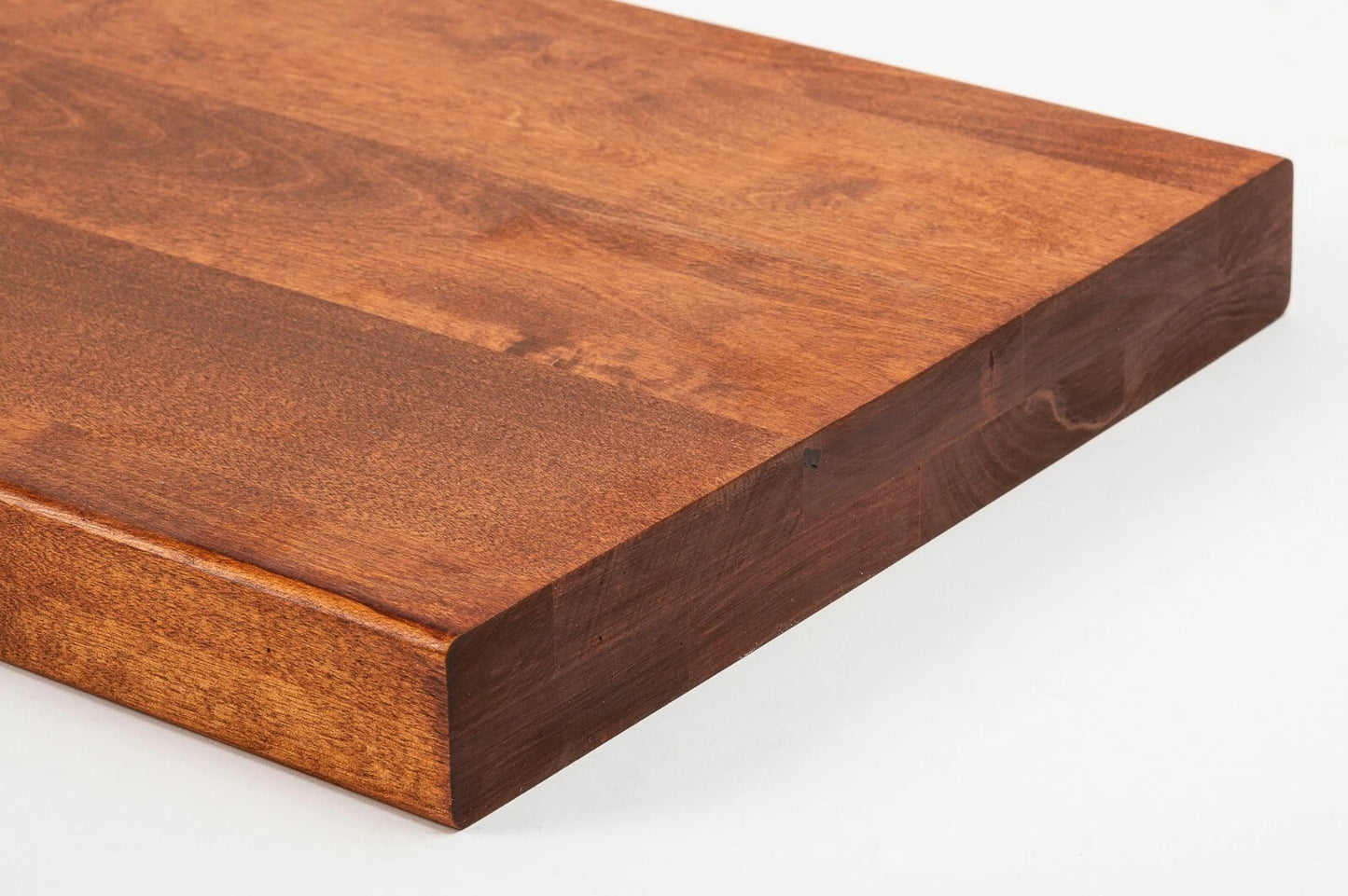 Plaukts, trepju pakāpiens, pretpakāpieni, palodze Bērzs A/B, pilnas lameles,  40 mm, 2 slāņu, Eļļots, tonis Ķirsis