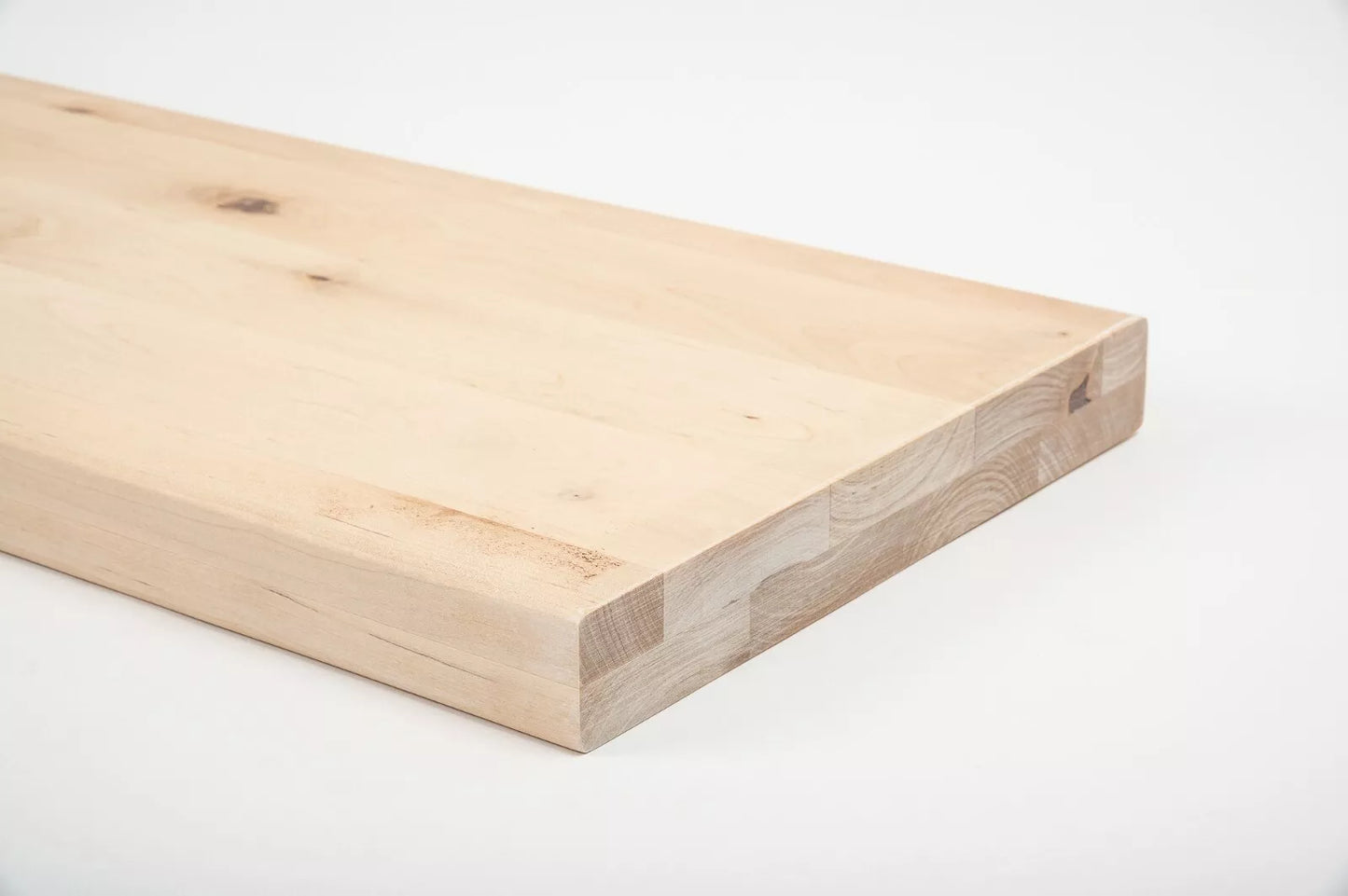 Plaukts, trepju pakāpiens, pretpakāpieni, palodze Bērzs Rustic, pilnas lameles,  40 mm, 2 slāņu, Balti eļļots