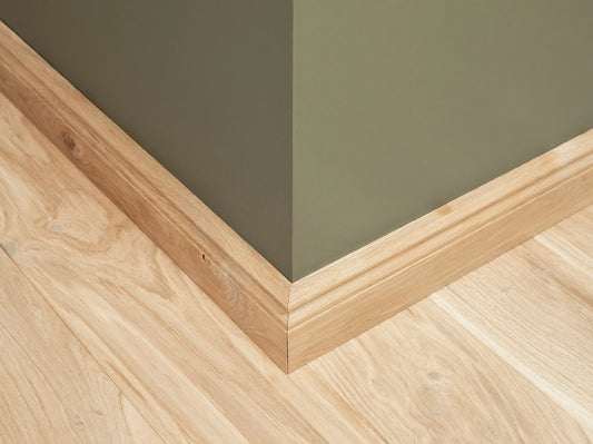 Grīdlīstes Ozols Rustic 20x70mm bez virsmas apstrādes 0,8-1,5m Hamburgas profils