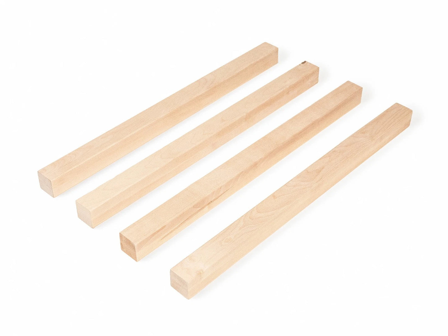 Līmētās bērza koka brusas A/B 50x50 mm eļļots ar cietā vaska eļļu tonī Dabīgi balts
