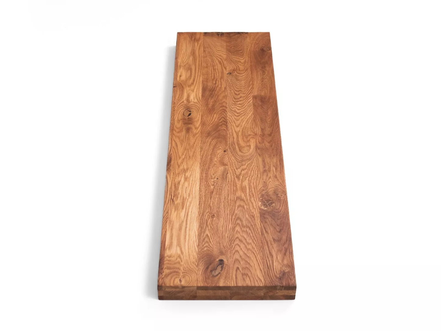 Plaukts, trepju pakāpiens, pretpakāpiens, palodze, Ozols Rustic, pilnas lameles, 52 mm, 3-kārt, Dabīgi eļļots