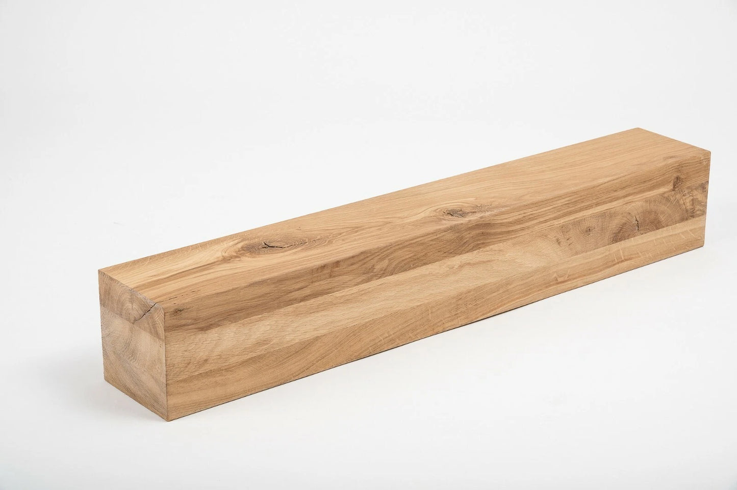 Līmētās ozola koka brusas Rustic 120x120 mm eļļots ar cietā vaska eļļu tonī Dabīgi balts