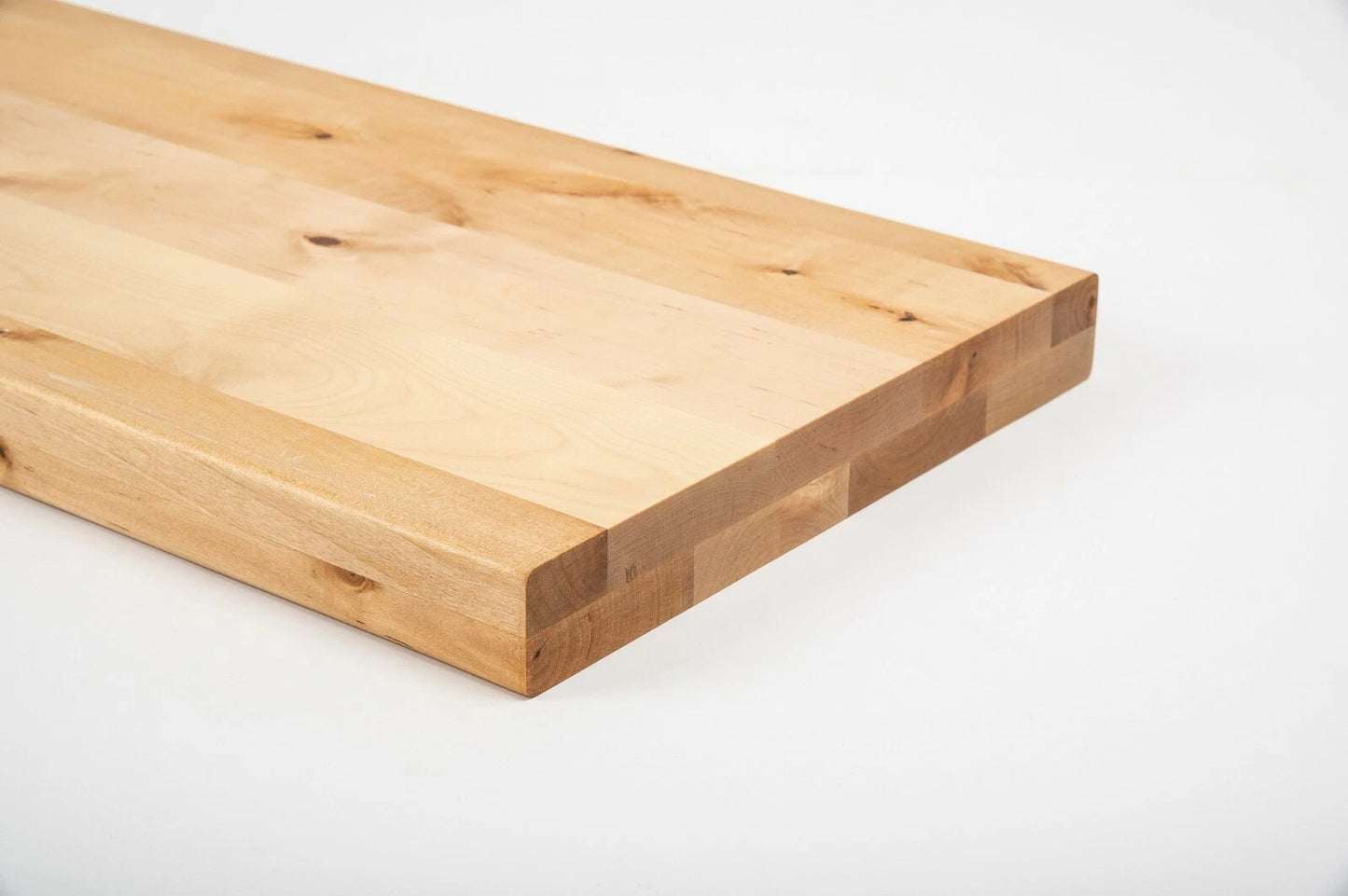 Plaukts, trepju pakāpiens, pretpakāpieni, palodze Bērzs Rustic, pilnas lameles, 40 mm, 2 slāņu, Eļļots ar cietā vaska eļļu, bezkrāsains