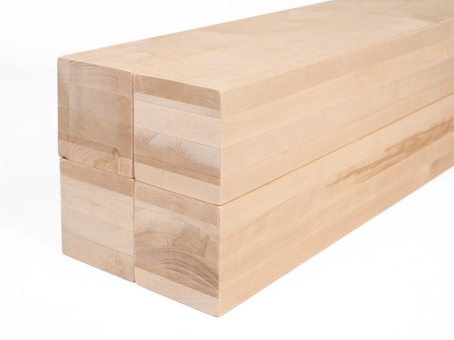 Līmētās bērza koka brusas A/B 100x100 mm bez virsmas apstrādes