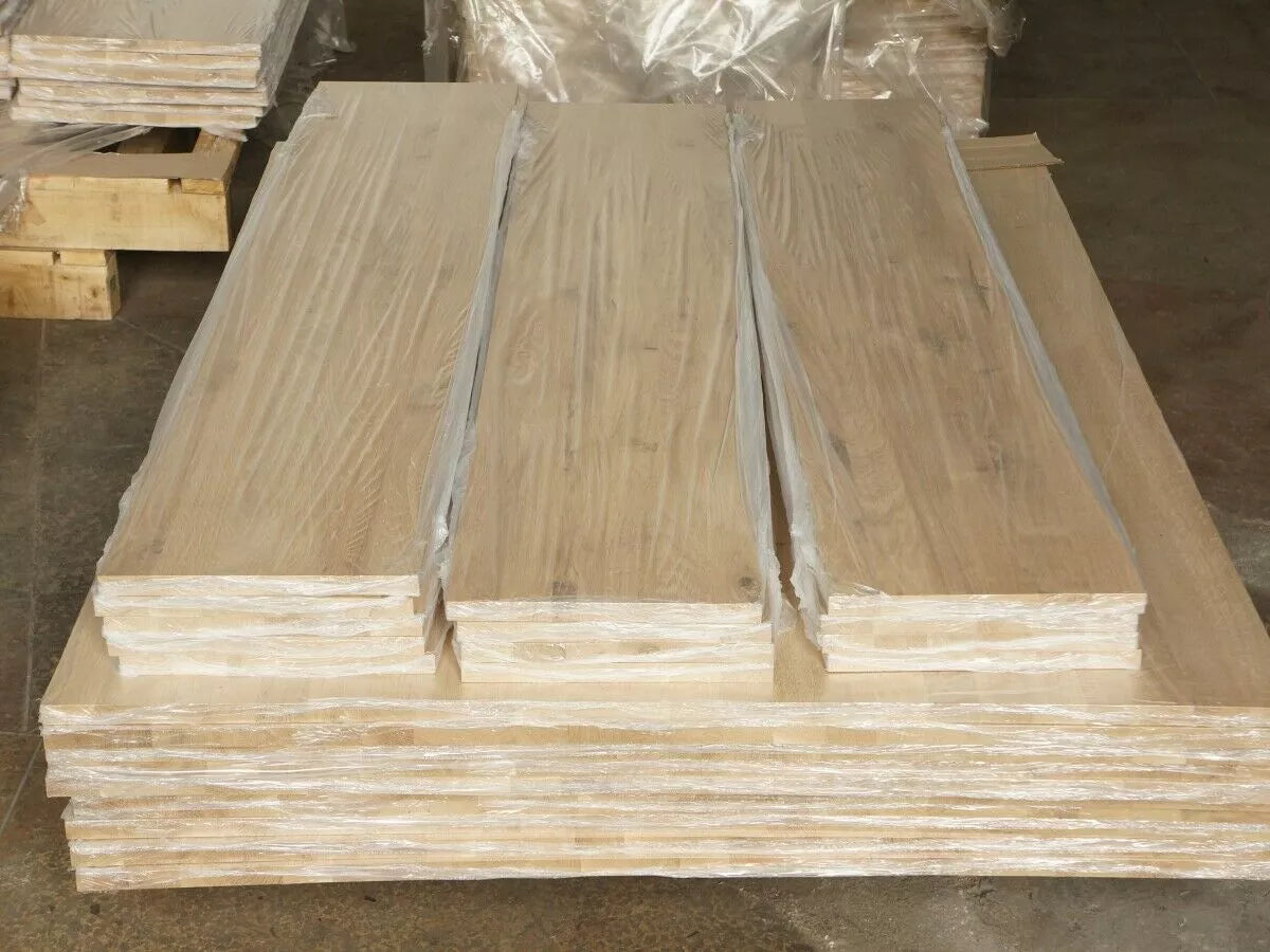 Solid edge glued panel DIY Oak Rustic, full stave lamellas with fixed width, 20 mm