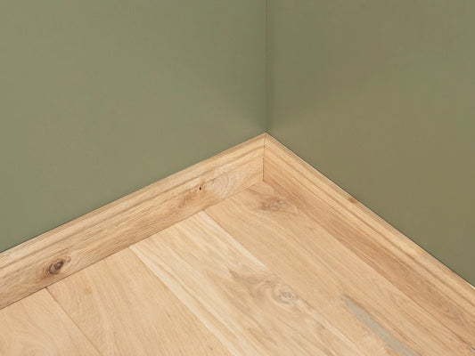 Solid Skirting Board Oak Rustic 20x70mm unfinished 1,5-2,5m Hamburg Profile