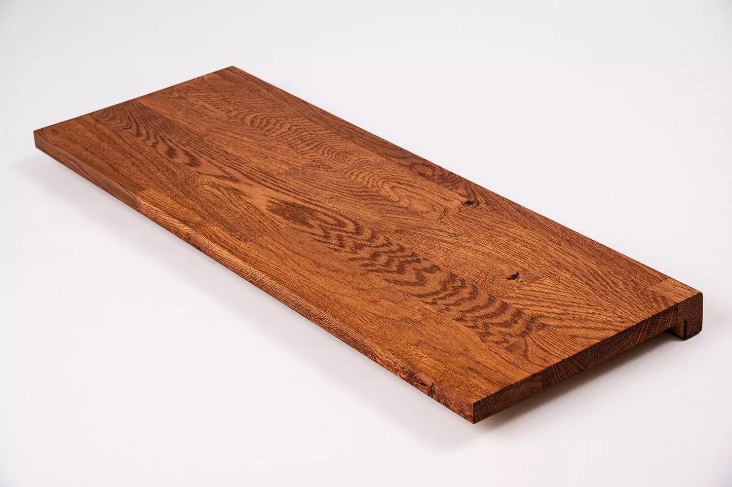 Trepju pakāpiens, palodze, Ozols Rustic, audzētas lameles, 20 mm, eļļots tonī Ķirsis