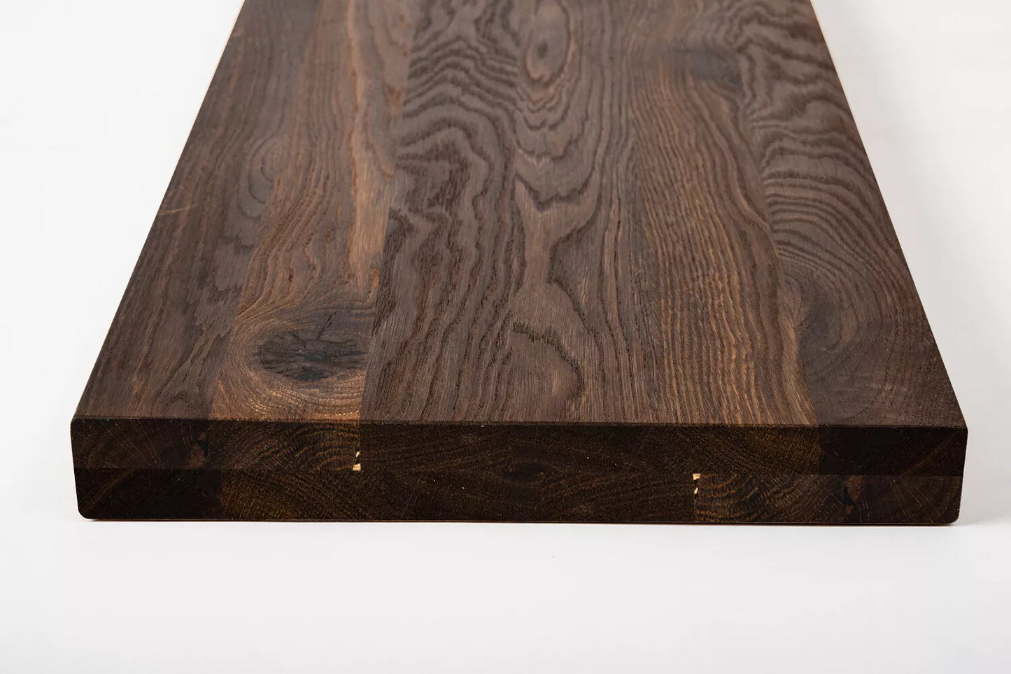 Plaukts, trepju pakāpiens, pretpakāpiens, palodze, Kūpināts Ozols, Rustic, pilnas lameles, 40 mm, 2-kārt, eļļots ar bezkrāsas cietā vaska eļļu