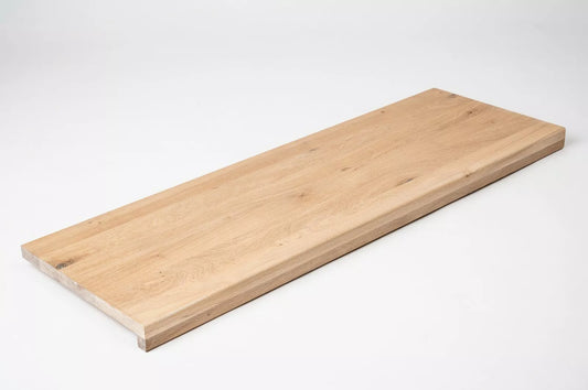 Trepju pakāpiens, palodze, Ozols Rustic, pilnas lameles, 26 mm, Balti eļļots