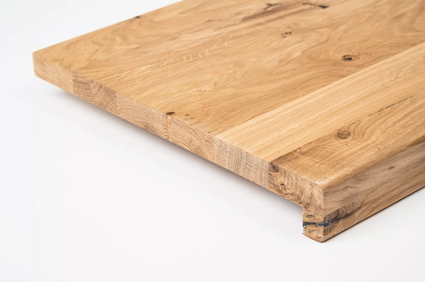 Trepju pakāpiens, palodze, Ozols Rustic, pilnas lameles, 26 mm, eļļots ar cietā vaska eļļu tonī Dabīgi balts
