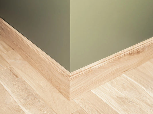 Grīdlīstes Ozols Rustic 20x150mm bez virsmas apstrādes 1,5-2,5m Hamburgas profils