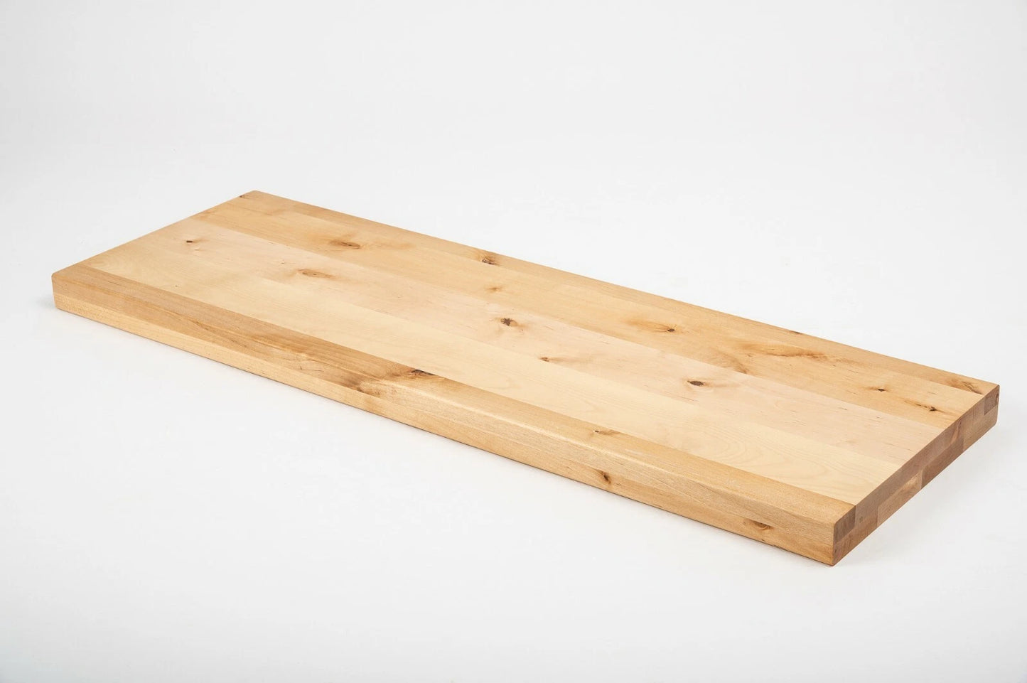 Plaukts, trepju pakāpiens, pretpakāpieni, palodze Bērzs Rustic, pilnas lameles, 40 mm, 2 slāņu, Eļļots ar cietā vaska eļļu, bezkrāsains