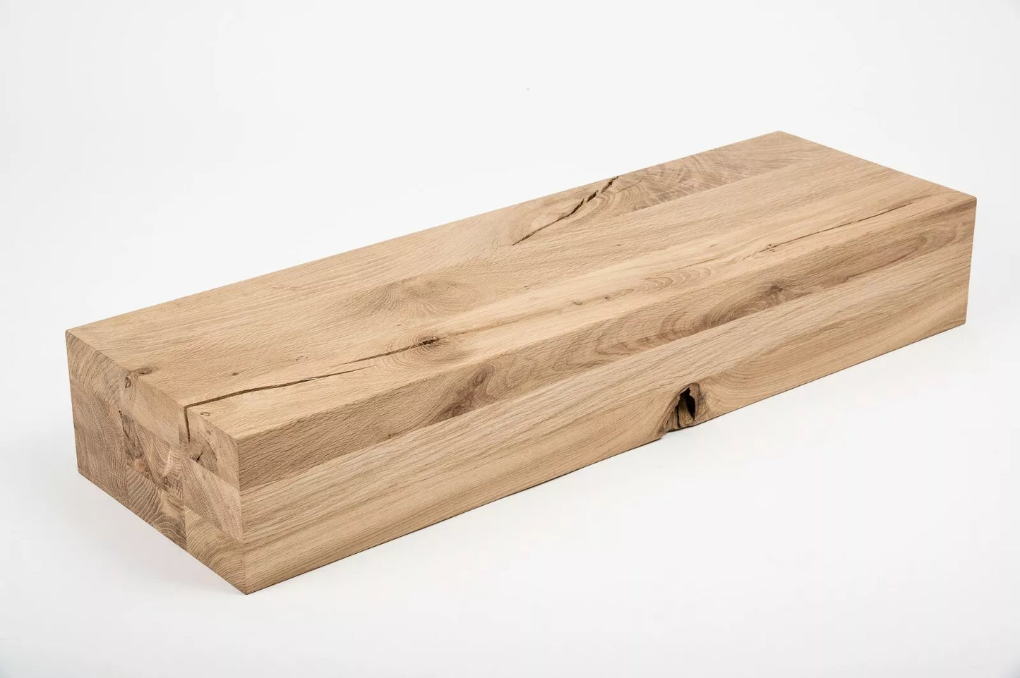 Līmētās ozola koka brusas Rustic 120x240 mm bez virsmas apstrādes