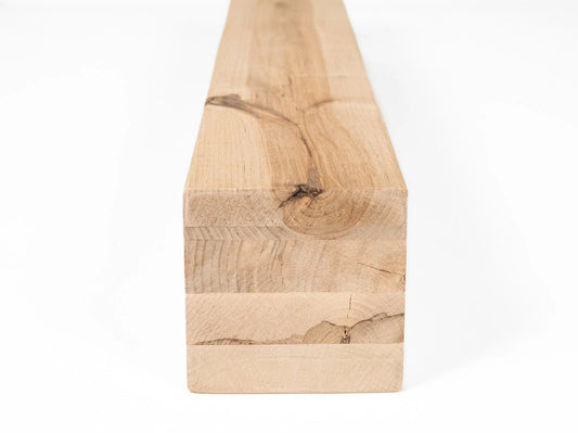 Līmētās bērza koka brusas Rustic 100x100 mm eļļots ar cietā vaska eļļu tonī Dabīgi balts