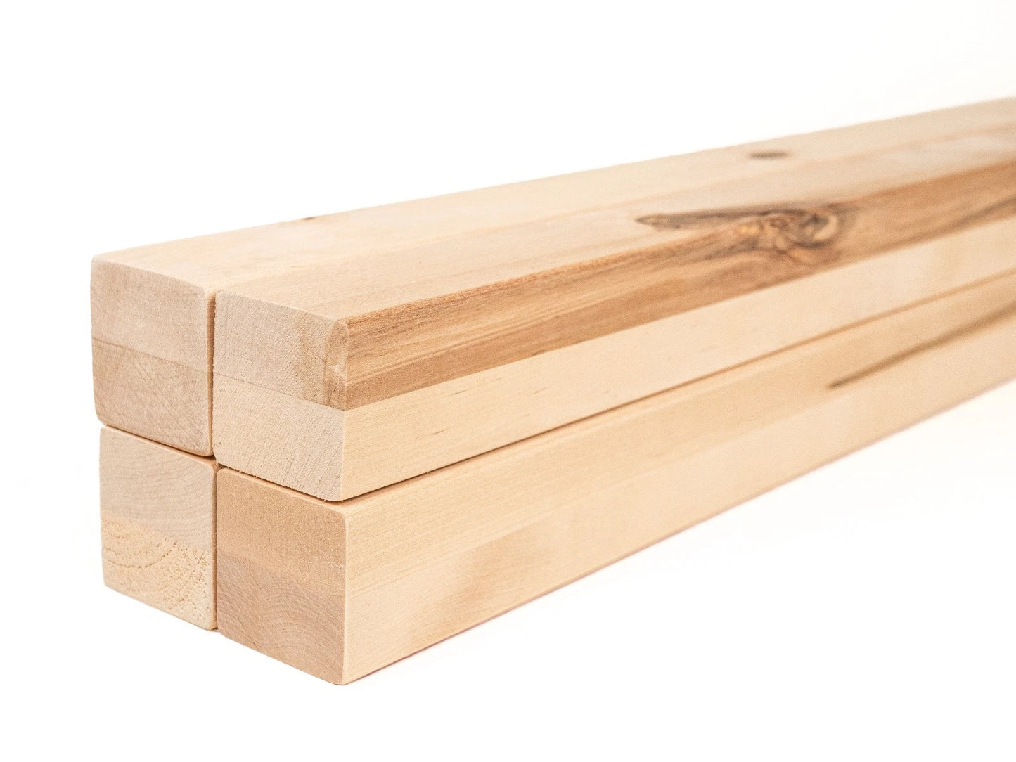 Līmētās bērza koka brusas Rustic 50x50 mm bez virsmas apstrādes