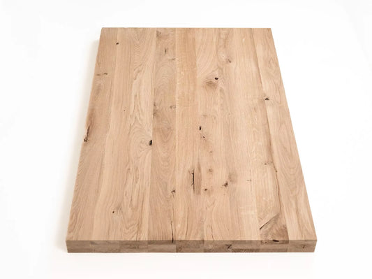 Līmēta masīvkoks plātne DIY Ozols Rustic, pilnas lameles fixētā platumā, 52mm, 3-kārt