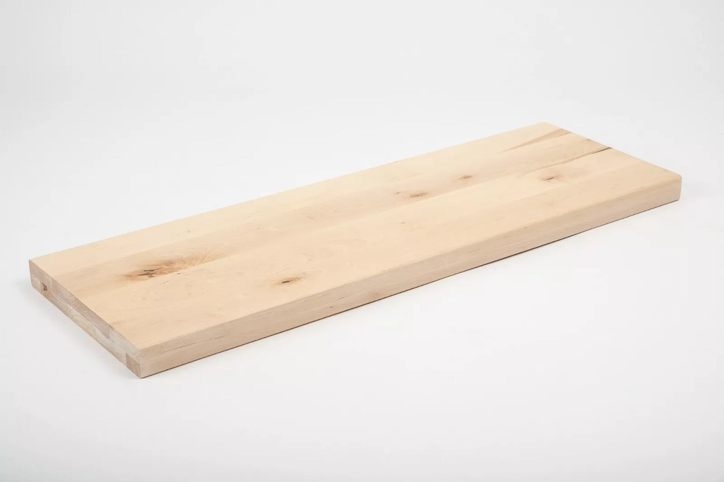 Plaukts, trepju pakāpiens, pretpakāpieni, palodze Bērzs Rustic, pilnas lameles,  40 mm, 2 slāņu, Balti eļļots