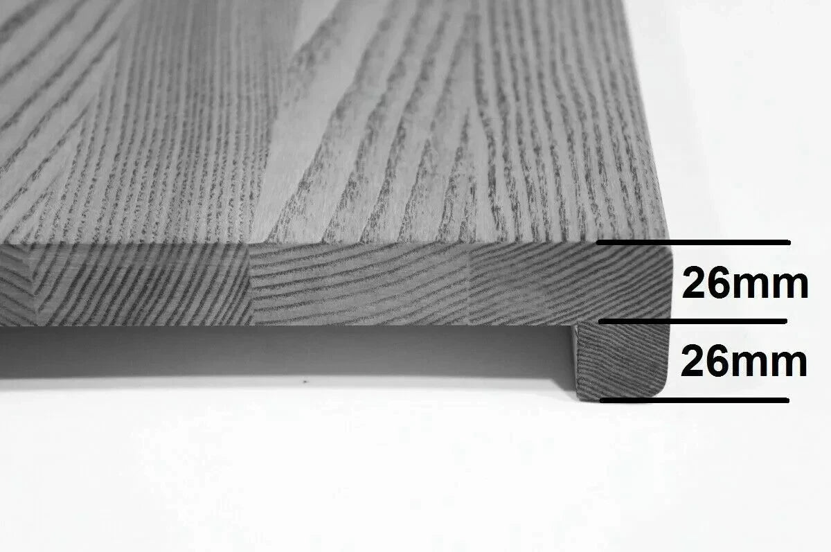 Trepju pakāpiens, palodze, Ozols Rustic, pilnas lameles, 26 mm, eļļots tonī Valrieksts