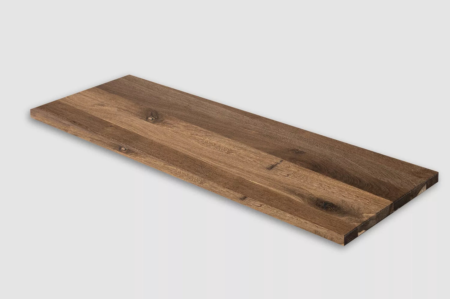 Plaukts, trepju pakāpiens, pretpakāpiens, palodze, Kūpināts Ozols, Rustic, pilnas lameles, 26 mm, eļļots ar cietā vaska eļļu tonī Dabīgi balts