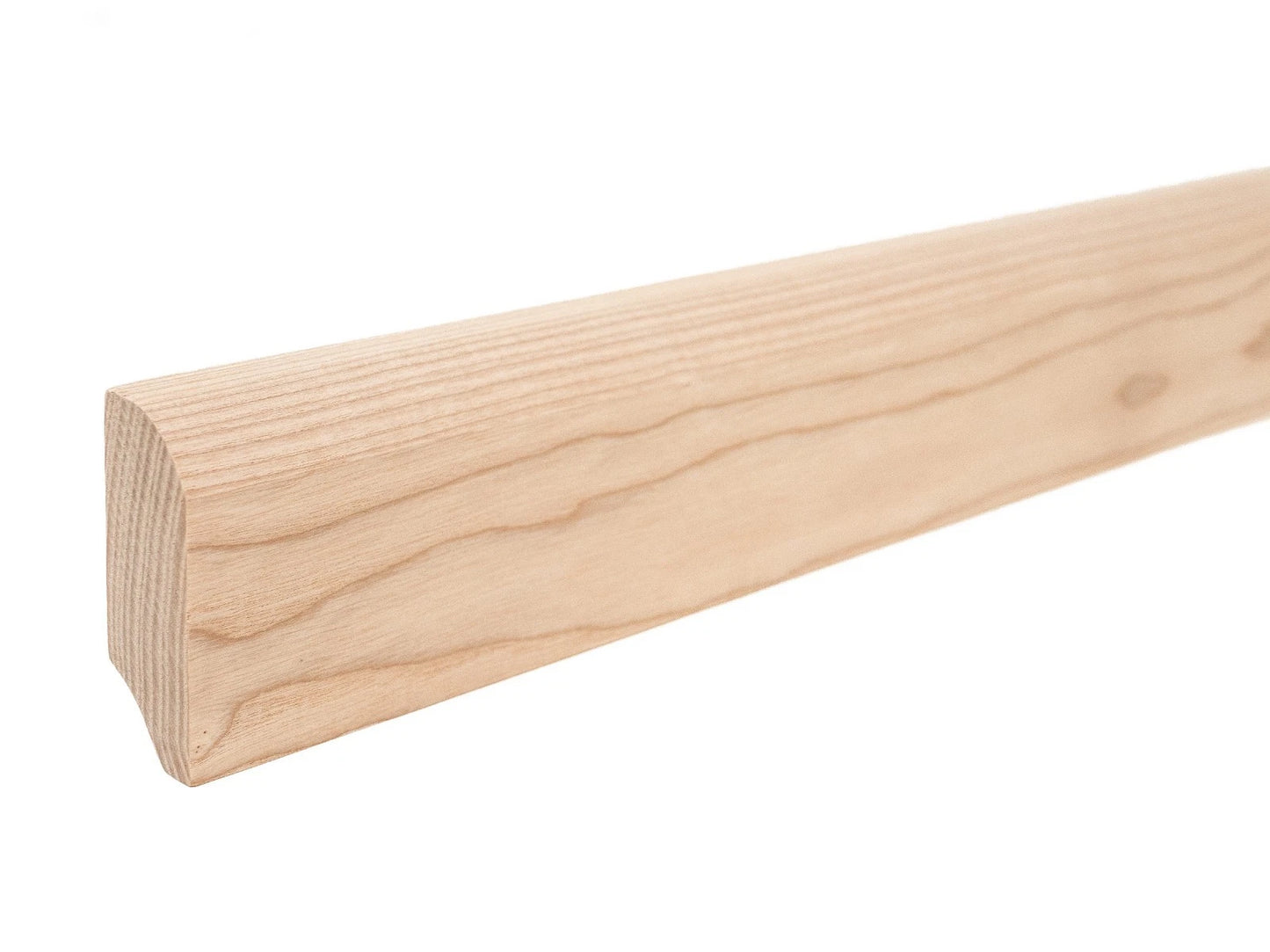 Grīdlīste Osis A/B 24x60mm eļļots ar cietā vaska eļļu tonī Dabīgi balts 2000 mm ar rādiusu 20mm