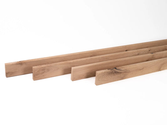 Grīdlīstes Ozols Rustic, 18x70x2000mm, ar rādiusu, neapstrādāta, špaktelēta, birstēts