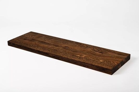 Plaukts, trepju pakāpiens, pretpakāpiens, palodze, Ozols Rustic, pilnas lameles, 40 mm, 2-kārt, eļļots tonī Kūpināts Ozols