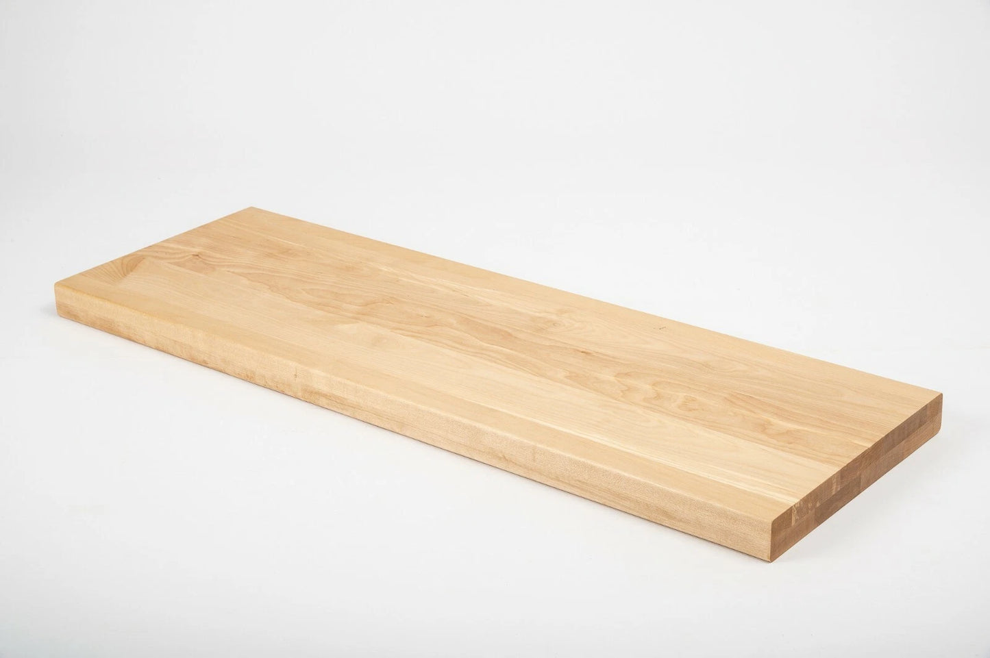 Plaukts, trepju pakāpiens, pretpakāpieni, palodze Bērzs A/B, pilnas lameles,  40 mm, 2 slāņu, Eļļots ar cietā vaska eļļu, bezkrāsains