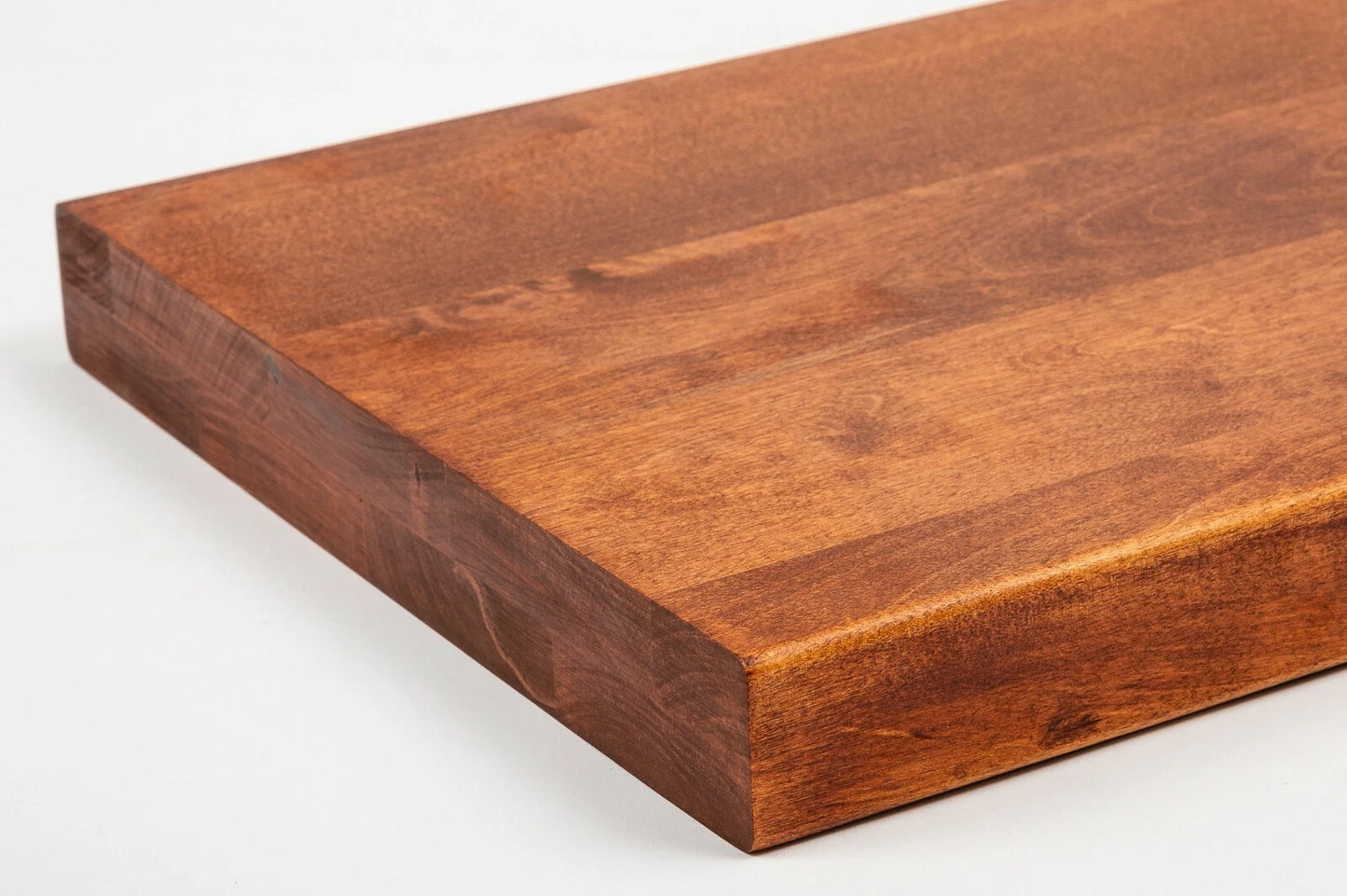 Plaukts, trepju pakāpiens, pretpakāpieni, palodze Bērzs A/B, pilnas lameles,  40 mm, 2 slāņu, Eļļots, tonis Ķirsis