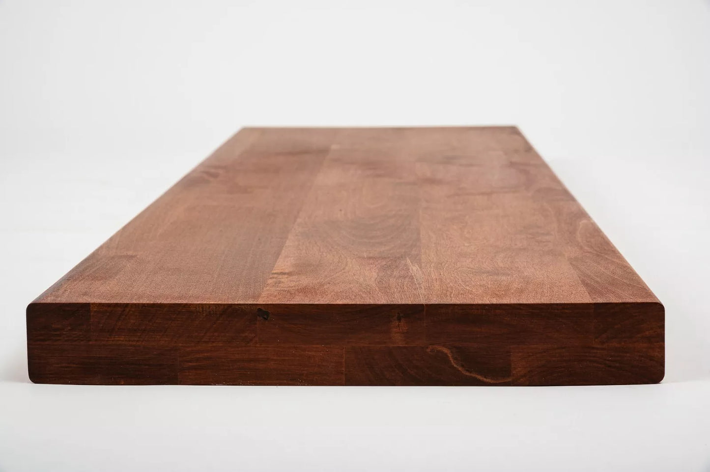 Plaukts, trepju pakāpiens, pretpakāpieni, palodze Bērzs A/B, pilnas lameles,  40 mm, 2 slāņu, Eļļots, tonis Ķirsis