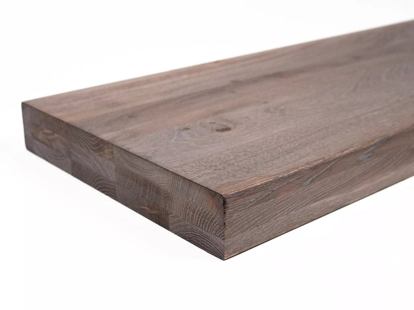 Stair tread Windowsill Risers Ozols Rustic, pilnas lameles, 52 mm, 3-kārt, nodeldēta dabīgi balti eļļota