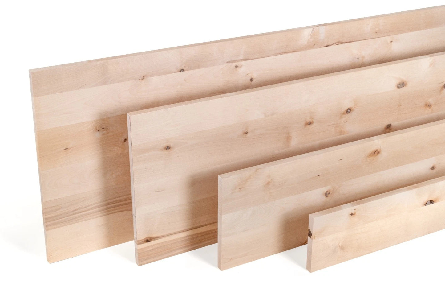 Solid edge glued panel DIY Birch Rustic, full stave lamellas, 20 mm