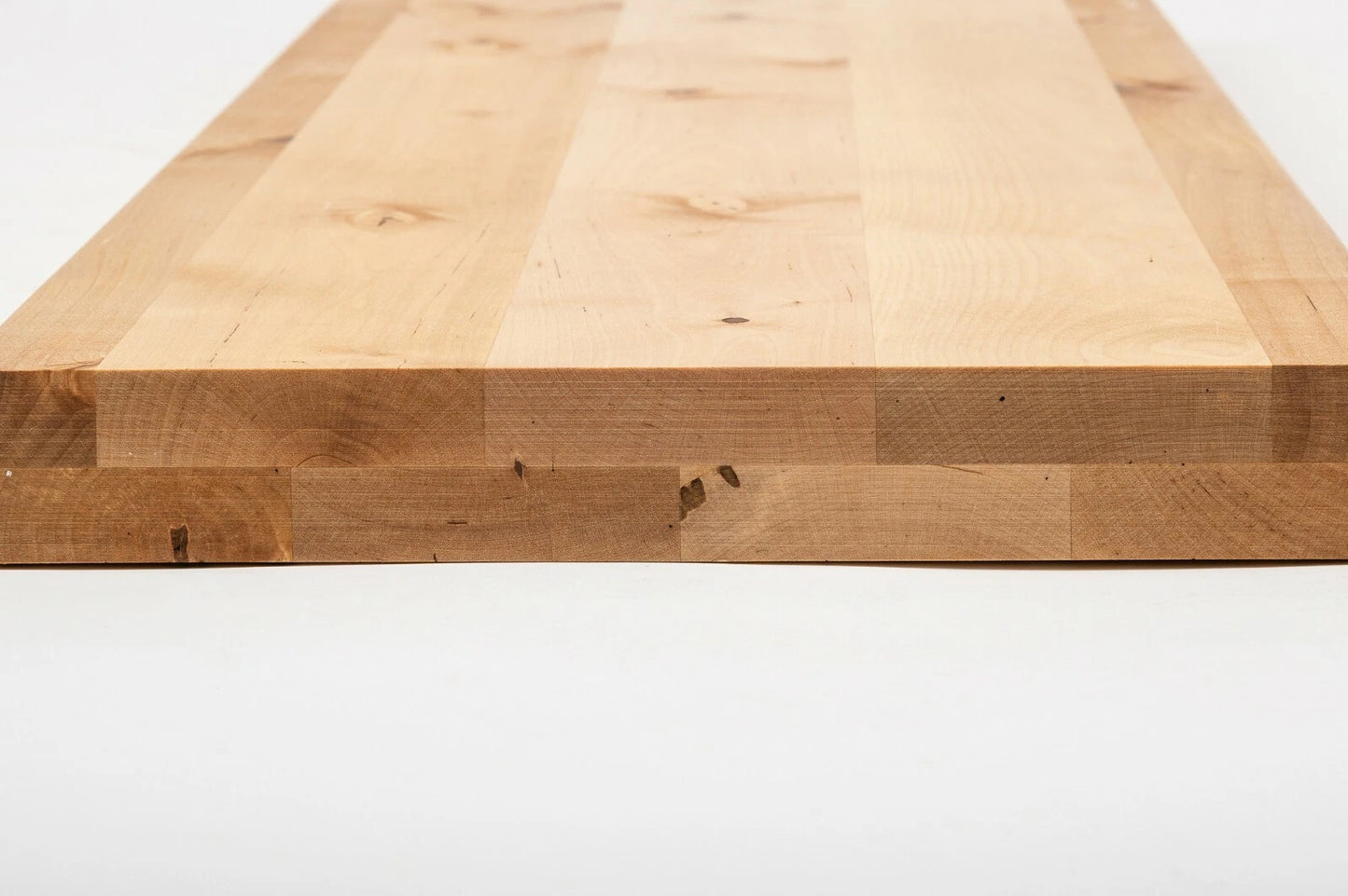 Plaukts, trepju pakāpiens, pretpakāpieni, palodze Bērzs Rustic, pilnas lameles, 40 mm, 2 slāņu, Eļļots ar cietā vaska eļļu, bezkrāsains