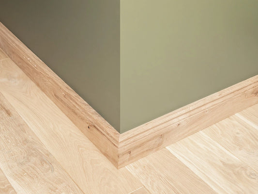 Grīdlīstes Ozols Rustic 20x130mm bez virsmas apstrādes 1,5-2,5m Hamburgas profils