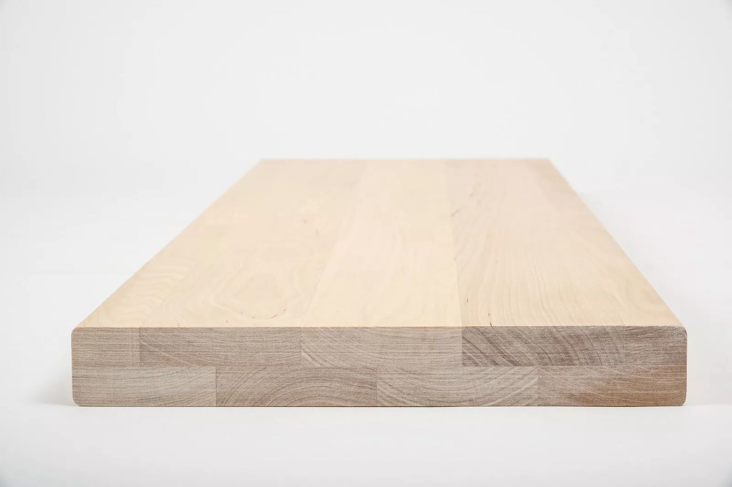 Plaukts, trepju pakāpiens, pretpakāpieni, palodze Bērzs A/B, pilnas lameles,  40 mm, 2 slāņu, Eļļots, tonis Balts