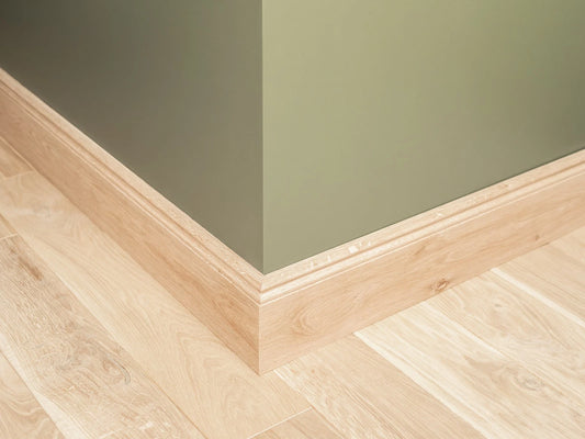 Grīdlīstes Ozols A/B 20x110mm bez virsmas apstrādes 1,5-2,5m Hamburgas profils