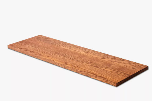 Shelf Stair tread Riser Windowsill Oak A/B, full stave lamellas, 16 mm, Cherry oil