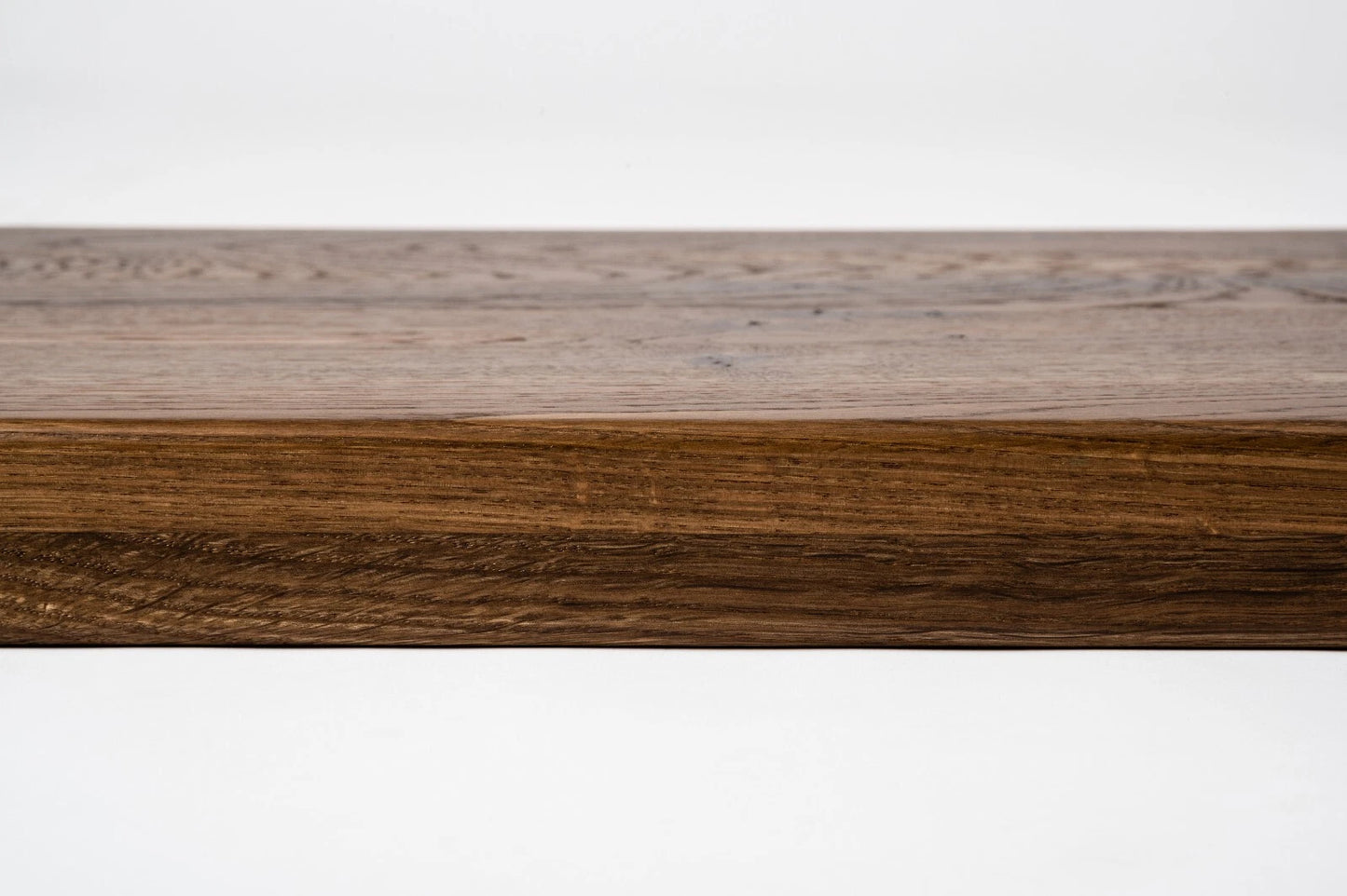Shelf Stair tread Riser Windowsill Smoked Oak Rustic, full stave lamellas, 20 mm, Matte lacquered