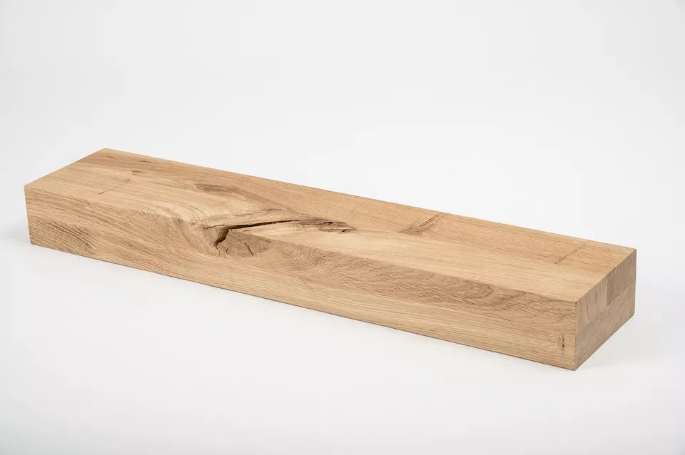 Līmētās ozola koka brusas Rustic 80x160 mm bez virsmas apstrādes