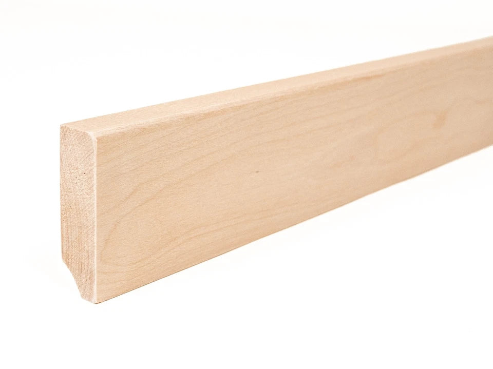 Grīdlīste Bērzs A/B 24x80mm neapstrādāts 2000 mm ar rādiusu 5mm