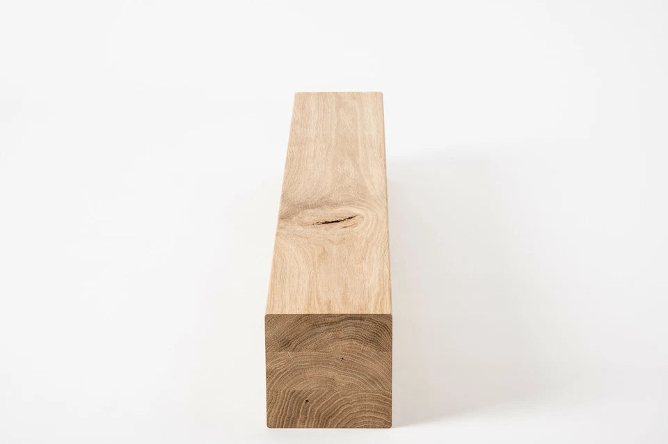 Līmētās ozola koka brusas Rustic 120x120 mm bez virsmas apstrādes