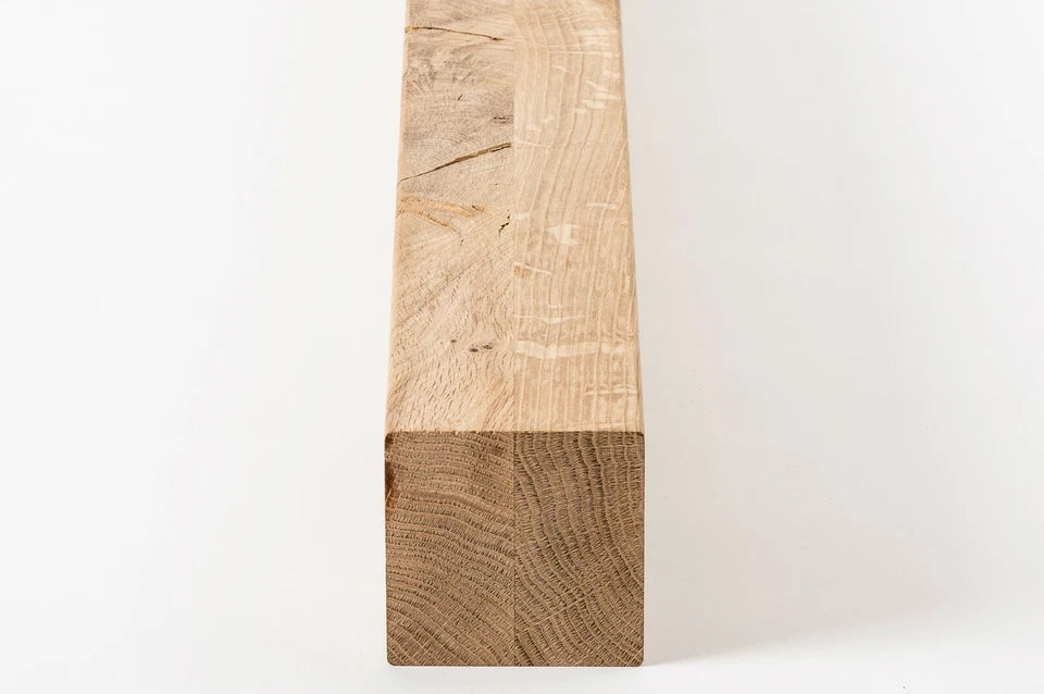 Glulam oak beam Rustic 80x80 mm untreated, square timber, solid wood