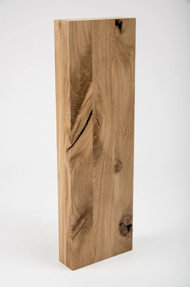 Līmētās ozola koka brusas Rustic 80x240 mm bez virsmas apstrādes