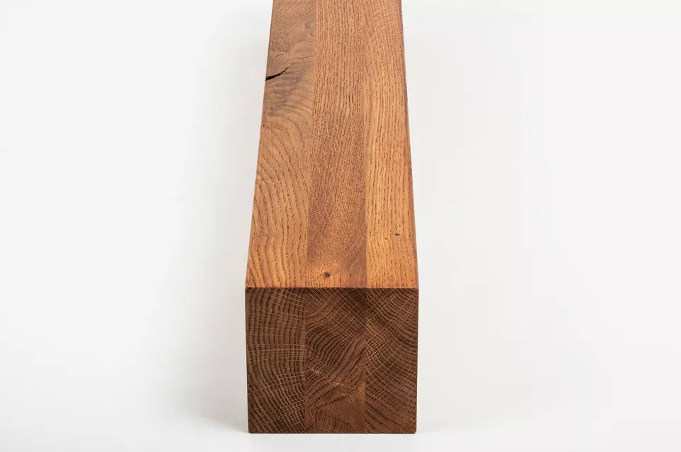 Līmētās ozola koka brusas Rustic 160x160 mm eļļots tonī Ķirsis