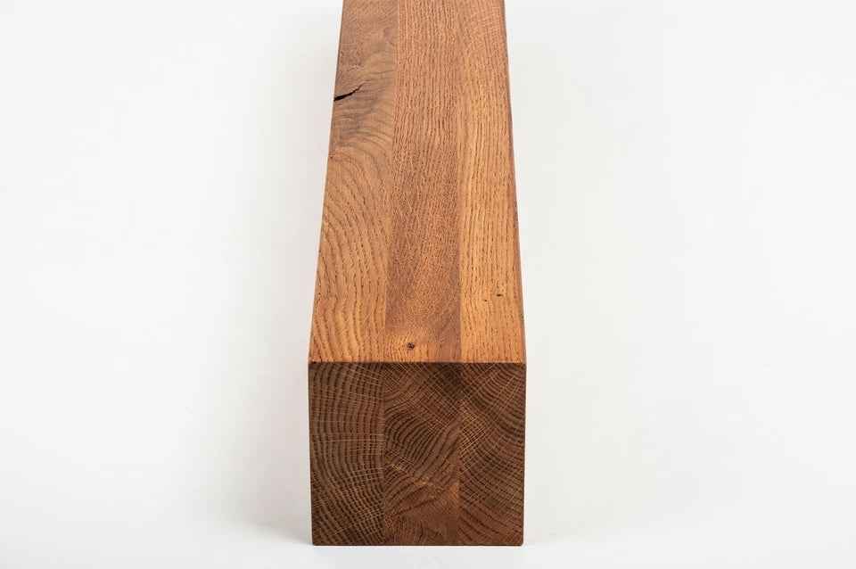 Līmētās ozola koka brusas Rustic 120x120 mm eļļots tonī Ķirsis