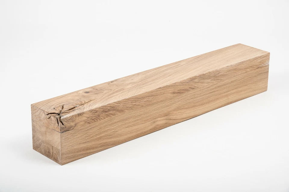 Līmētās ozola koka brusas Rustic 80x80 mm Balti eļļots