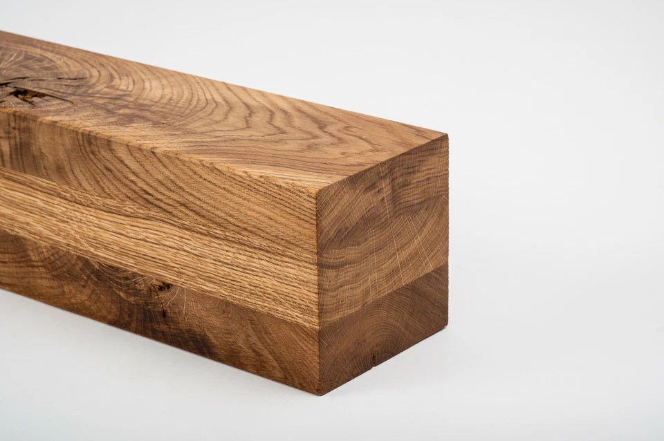 Līmētās ozola koka brusas Rustic 120x120 mm Dabīgi eļļots