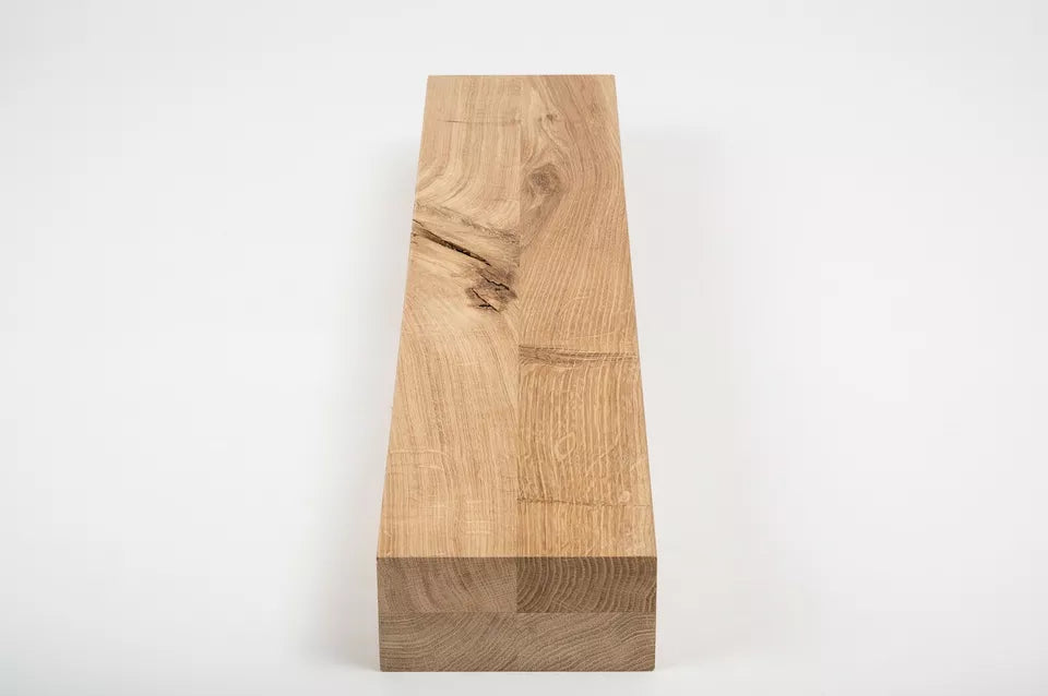 Līmētās ozola koka brusas Rustic 80x160 mm bez virsmas apstrādes